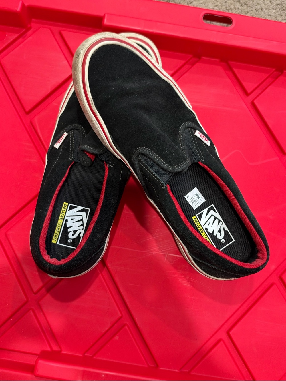 Vans Men’s Slip-On Black Canvas Skate Shoes
